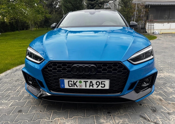 Audi A5 cena 155000 przebieg: 45000, rok produkcji 2019 z Leszno małe 137